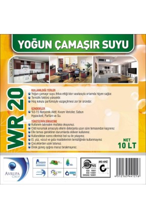WR 20 Yoğun Çamaşır Suyu 10 Litre