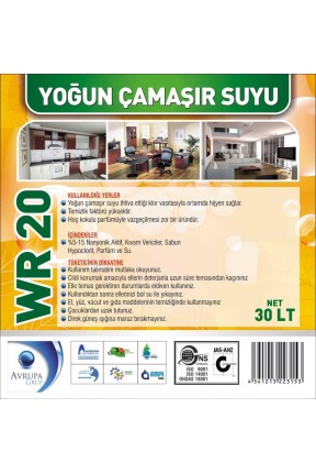 WR 20 Yoğun Çamaşır Suyu 30 Litre