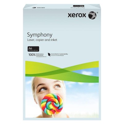 Xerox Symphony Renkli A4 Fotokopi Kağıdı 80 gr 500lü Açık Mavi