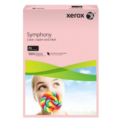 Xerox Symphony Renkli A4 Fotokopi Kağıdı 80 gr 500lü Açık Pembe