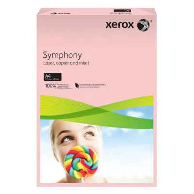 Xerox Symphony Renkli A4 Fotokopi Kağıdı 80 gr 500lü Açık Pembe