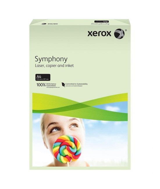 Xerox Symphony Renkli A4 Fotokopi Kağıdı 80 gr 500'lü Açık Yeşil