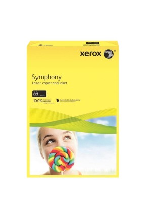 Xerox Symphony Renkli A4 Fotokopi Kağıdı 80 gr 500'lü Sarı