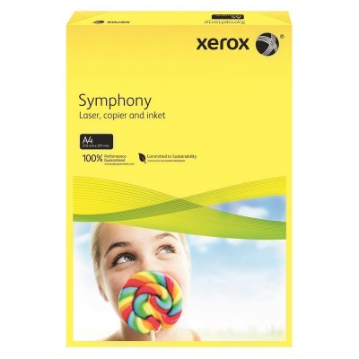 Xerox Symphony Renkli A4 Fotokopi Kağıdı 80 gr 500lü Sarı Xerox Symphony Renkli A4 Fotokopi Kağıdı 80 gr 500lü Sarı